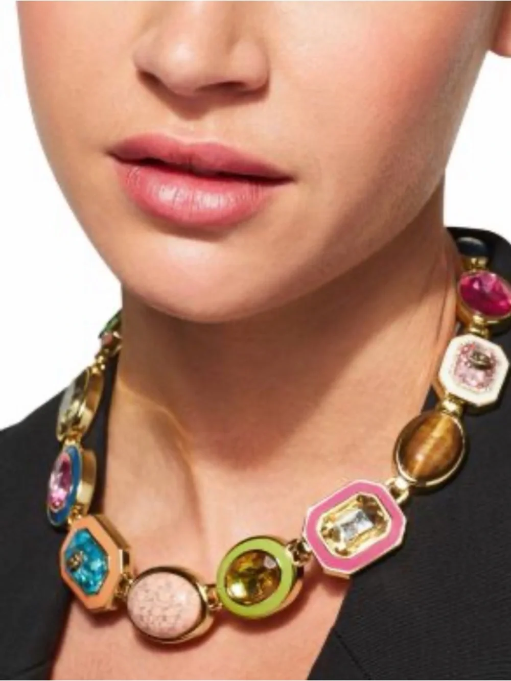 Kurt Geiger Multicolor Gemstone Statement Necklace. New ☀️ Luxurious Box Free ☀️ - Picture 3 of 17